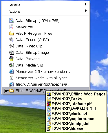 XP Screenshot: Memorizer is highly customizable, it can suit any taste.